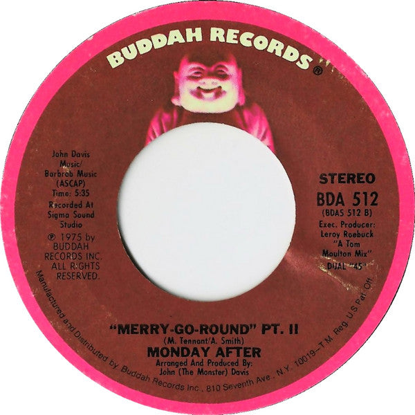 Monday After : Merry-Go-Round (7", Single, Styrene)