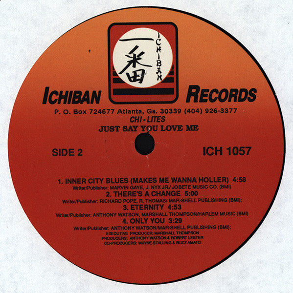The Chi-Lites : Just Say You Love Me (LP, Album)