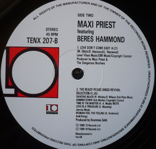 Maxi Priest : How Can We Ease The Pain? (12", Single)