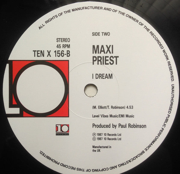 Maxi Priest : Let Me Know / I Dream (2x12", Single, Ltd)