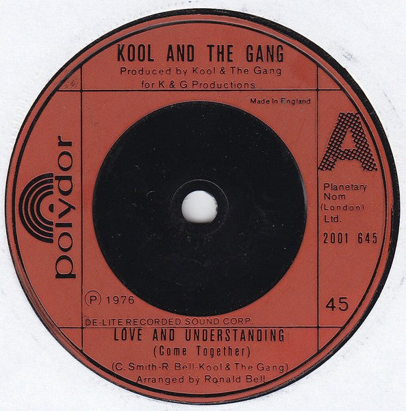 Kool & The Gang : Love And Understanding (Come Together) (7", Single)