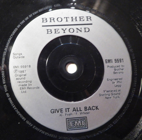 Brother Beyond : How Many Times (7", Single)
