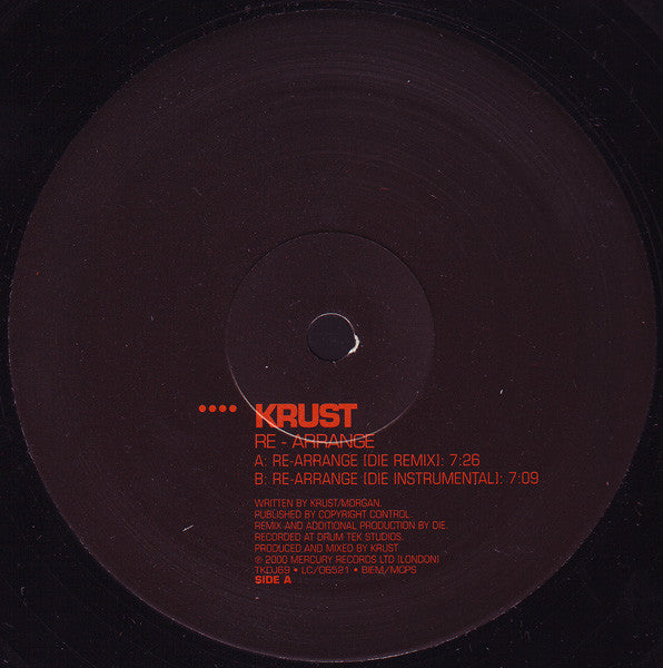 Krust : Re-Arrange (2x12", Promo)
