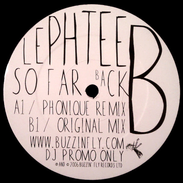 Lephtee : So Far Back (12", Promo)