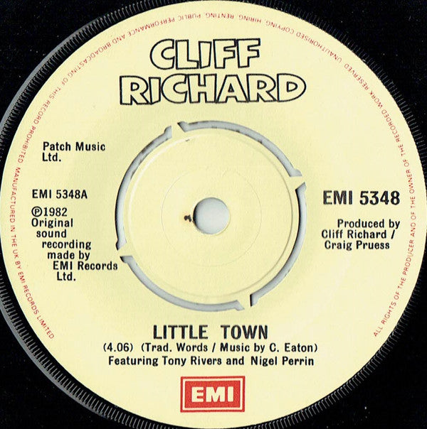 Cliff Richard : Little Town (7", Single, 4-P)