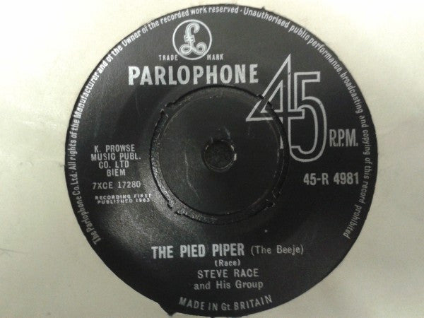 Steve Race And His Group : The Pied Piper (The Beeje) (7", Single, RP)