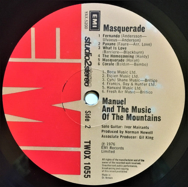Manuel And His Music Of The Mountains : Masquerade (LP, Album)