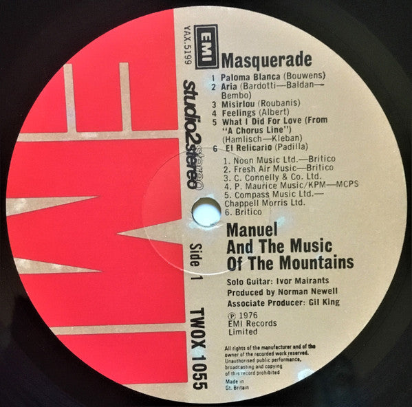 Manuel And His Music Of The Mountains : Masquerade (LP, Album)