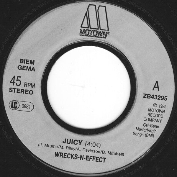 Wrecks-N-Effect : Juicy (7", Single)