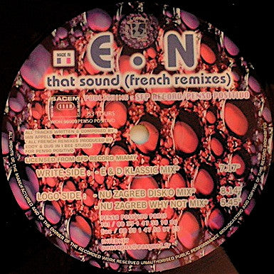 e-N : That Sound (French Remixes) (12")