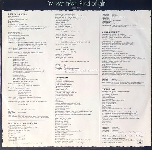 Marti Webb : I'm Not That Kind Of Girl (LP, Album)