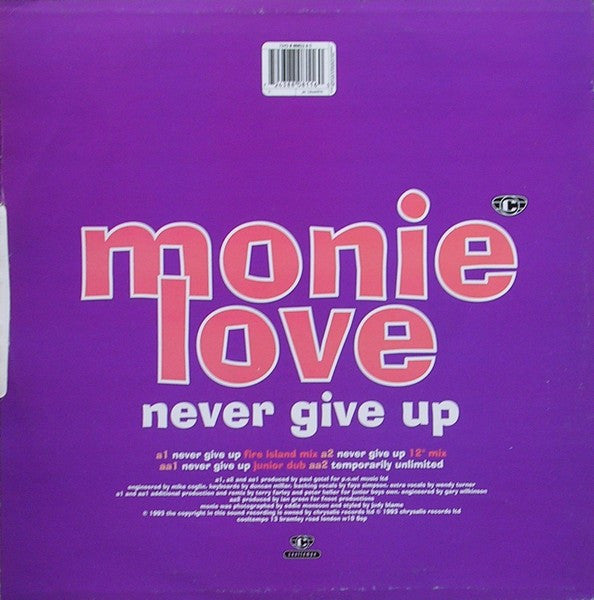 Monie Love : Never Give Up (12", Single)