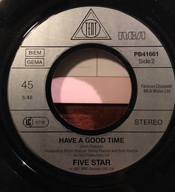 Five Star : Somewhere Somebody (7", Single)