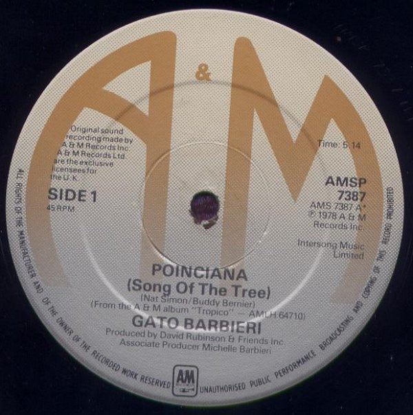 Gato Barbieri : Poinciana (12")