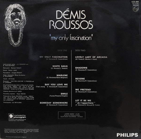 Demis Roussos : My Only Fascination (LP, Album)