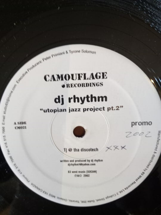 DJ Rhythm : Utopian Jazz Project Pt.2 (12", Promo)