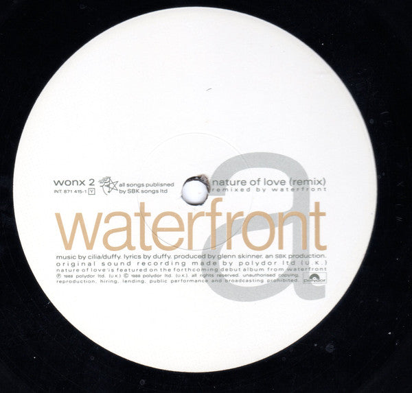 Waterfront (2) : Nature Of Love (12", Single)