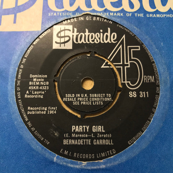 Bernadette Carroll : Party Girl (7")