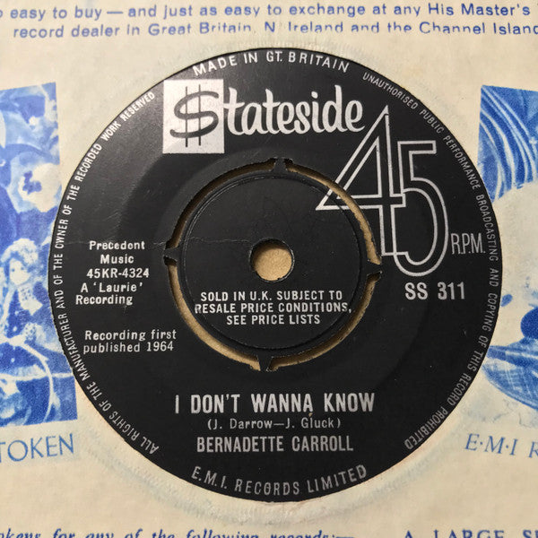 Bernadette Carroll : Party Girl (7")