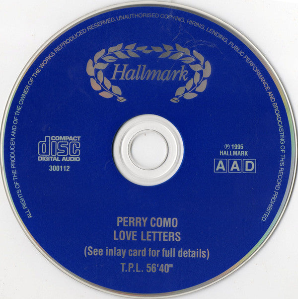 Perry Como : Love Letters (CD, Comp)