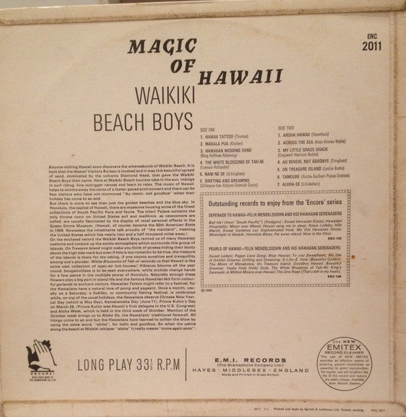 Waikiki Beach Boys* : Magic Of Hawaii (LP, Mono)