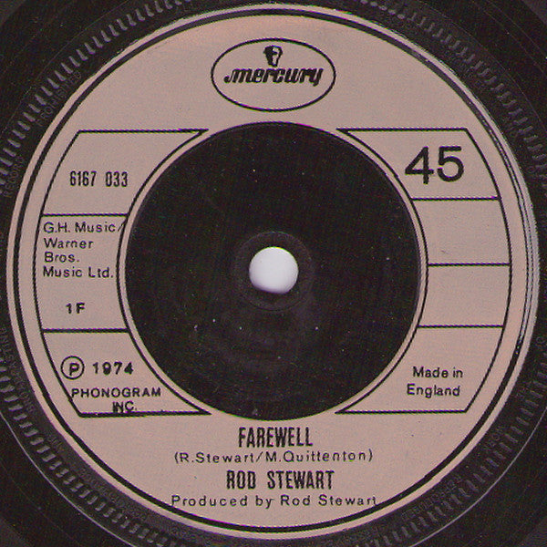 Rod Stewart : Farewell (7", Single)