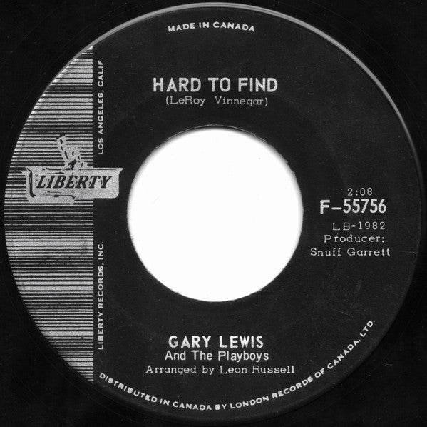 Gary Lewis & The Playboys : This Diamond Ring (7", Single)
