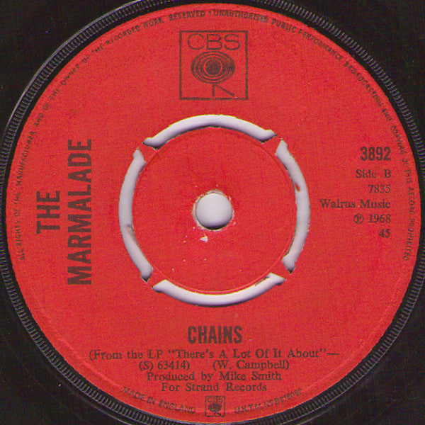 The Marmalade : Ob-La-Di Ob-La-Da (7", Single, Mono, 4-p)