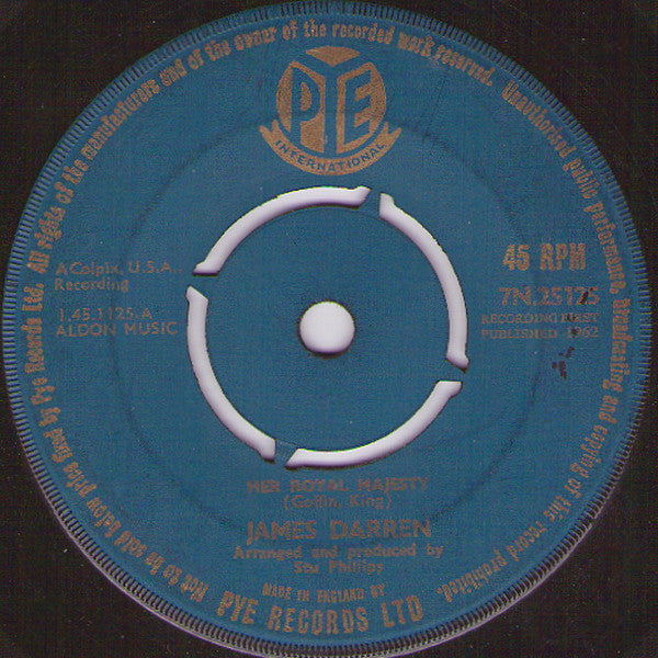 James Darren : Her Royal Majesty (7", Single)