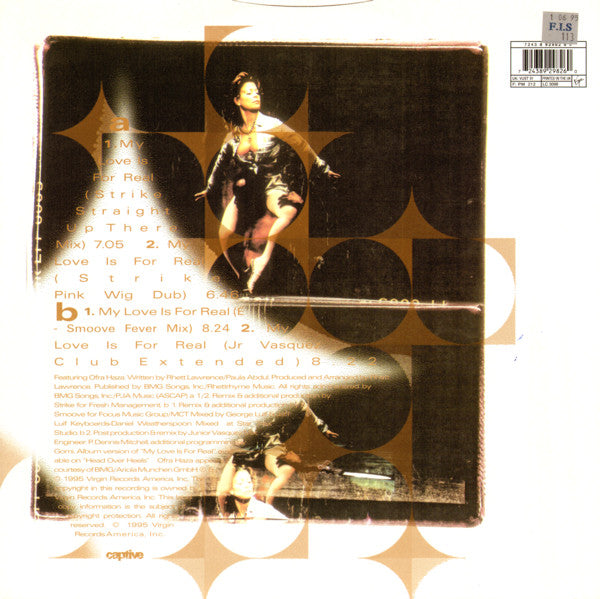 Paula Abdul : My Love Is For Real (12")