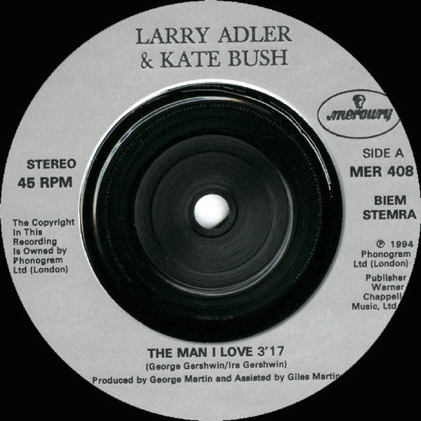 Kate Bush & Larry Adler : The Man I Love (7", Single)