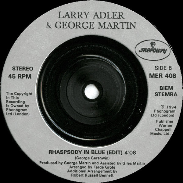 Kate Bush & Larry Adler : The Man I Love (7", Single)