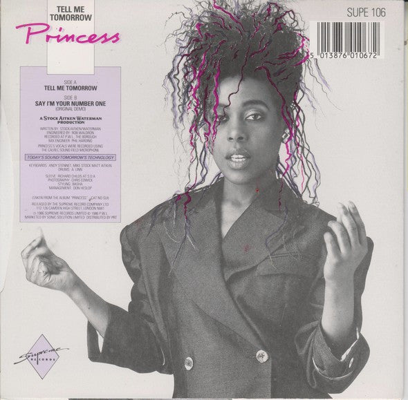 Princess : Tell Me Tomorrow (7", Single)