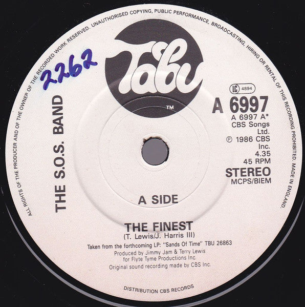 The S.O.S. Band : The Finest (7", Single)