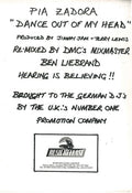 Pia* : Dance Out Of My Head (The Ben Liebrand Mix) (12", W/Lbl)