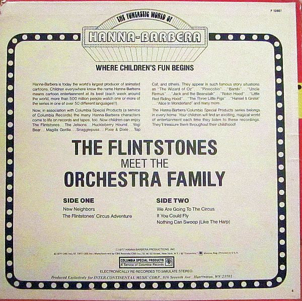 The Flintstones : The Flintstones Meet The Orchestra Family (LP, Album)