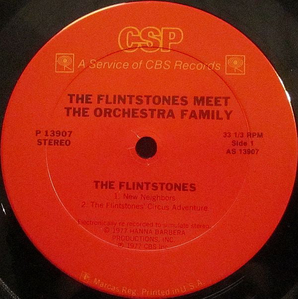 The Flintstones : The Flintstones Meet The Orchestra Family (LP, Album)
