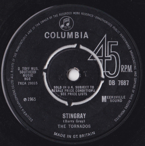 The Tornados : Stingray / Aqua Marina (7", Single)