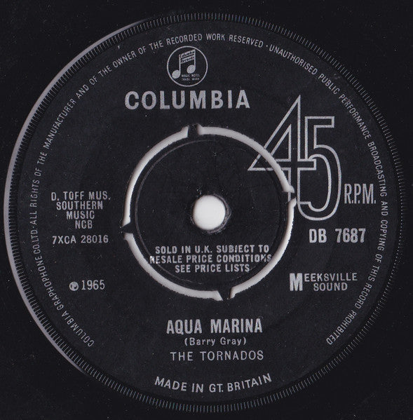 The Tornados : Stingray / Aqua Marina (7", Single)