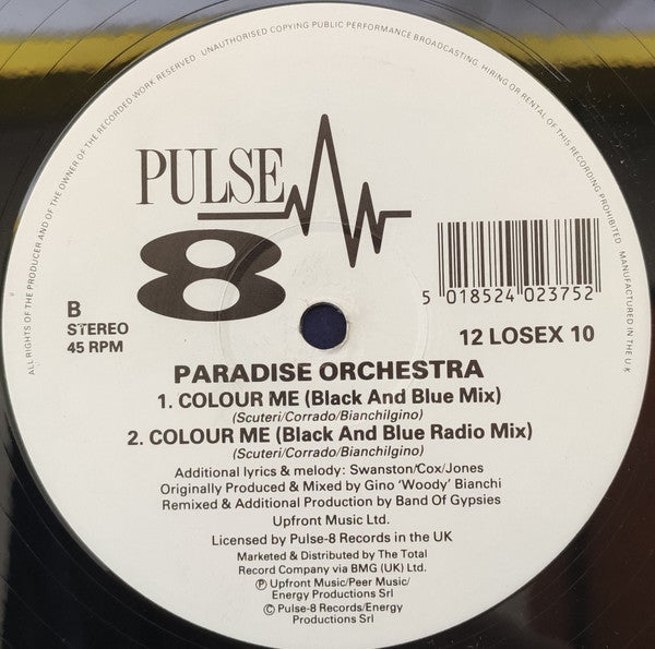 Paradise Orchestra : Colour Me (12")
