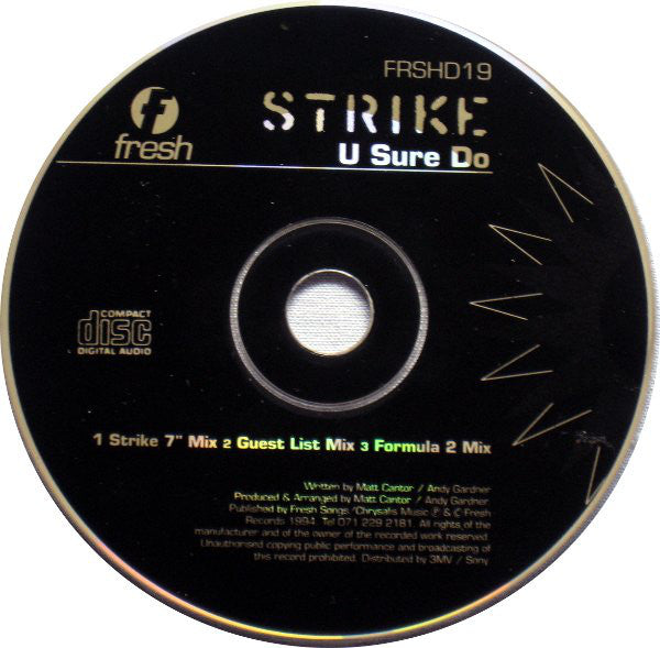 Strike : U Sure Do (CD, Single)