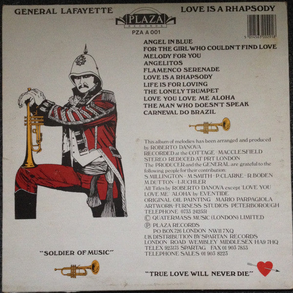 General Lafayette : Love Is A Rhapsody (LP)