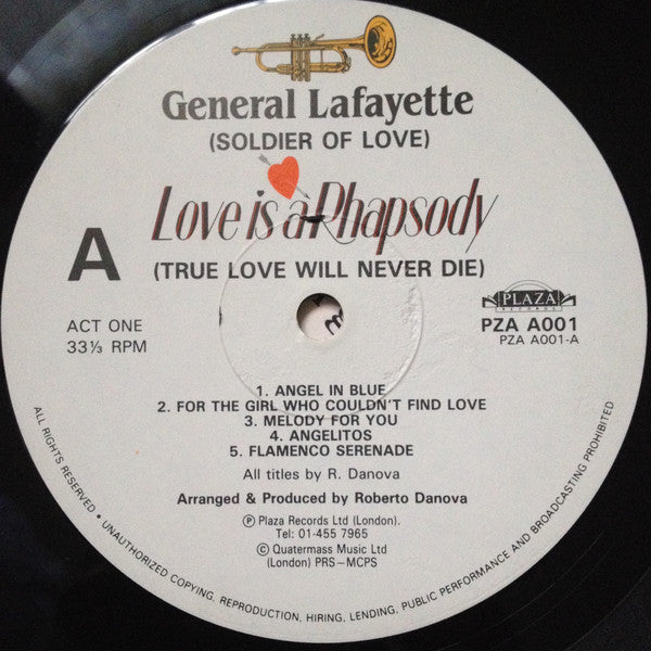 General Lafayette : Love Is A Rhapsody (LP)