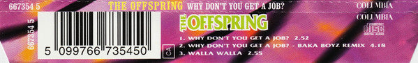 The Offspring : Why Don't You Get A Job? (CD, Single)