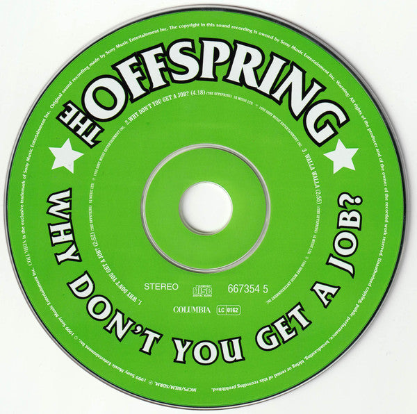 The Offspring : Why Don't You Get A Job? (CD, Single)