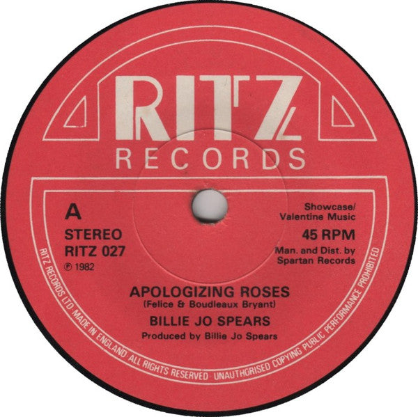 Billie Jo Spears : Apologizing Roses (7", Single)