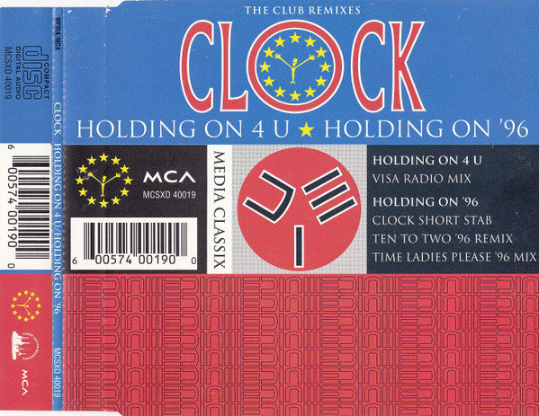 Clock : Holding On 4 U / Holding On '96 (CD, Single)