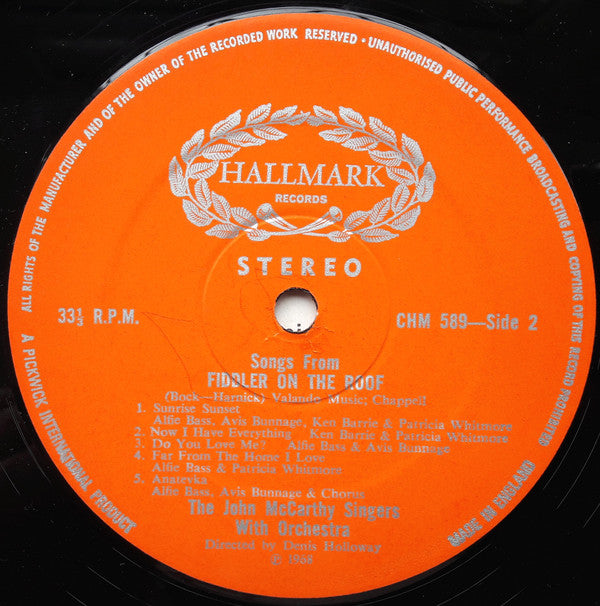 Alfie Bass And Avis Bunnage : Fiddler On The Roof (LP, Album)
