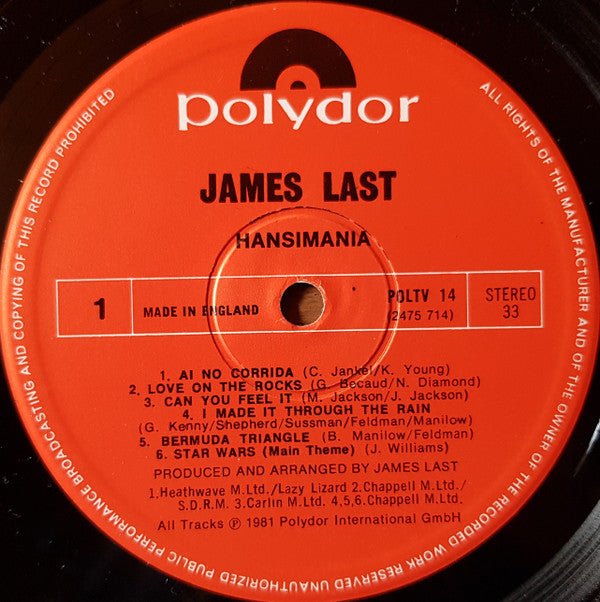 James Last : Hansimania (LP, Album)