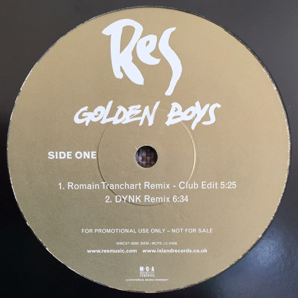 Res : Golden Boys (12", Promo)